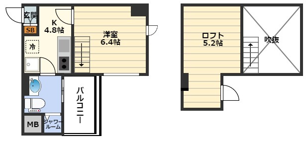 リセス大阪イーストの間取り