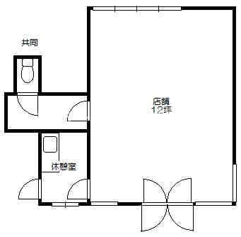 上似内貸事務所の間取り