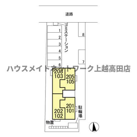 アステールの区画図|配置図