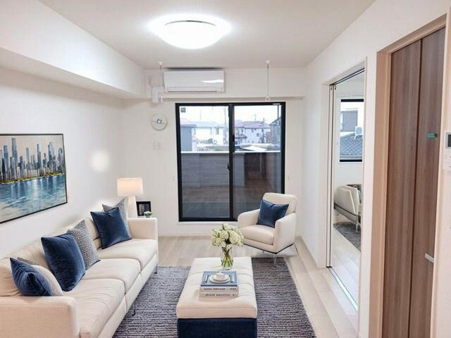 ヴィスタブライトDの居間・リビング|CGで家具等を配置したものです。実際に家具等は含まれません。