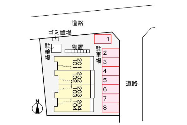 ベルカーサの駐車場|駐車場