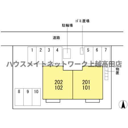 メゾン ソレイユの区画図|配置図