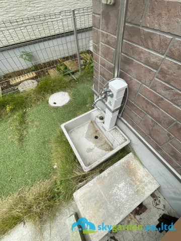 秦野市水神町　中古戸建の庭