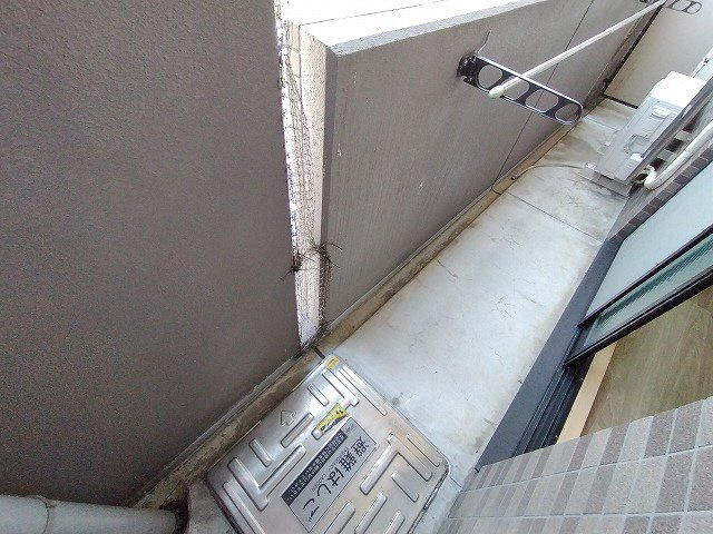 神戸市兵庫区西上橘通２丁目の賃貸マンションのバルコニー