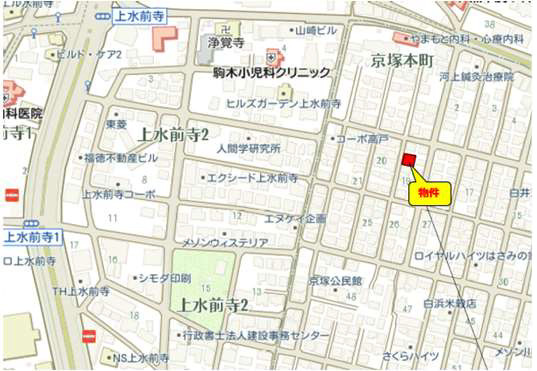 よかタウン／東区京塚本町５期／１号棟の地図