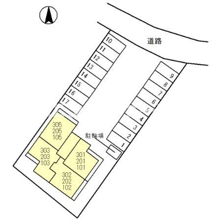 コンフォート上和田の区画図|高崎、前橋、伊勢崎エリアのお部屋探しはエンドスケープまで！お客様の理想お聞かせ下さい♪