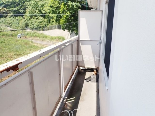 レジデンス船尾のバルコニー