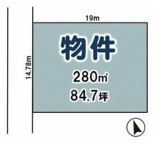 小山市立木　土地の区画図