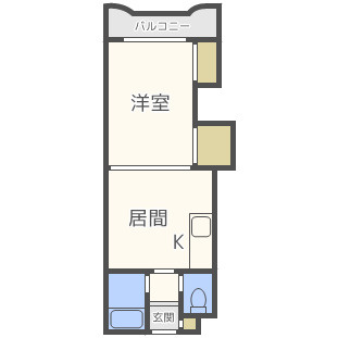 【間取り】 | ブルームハイツ中央