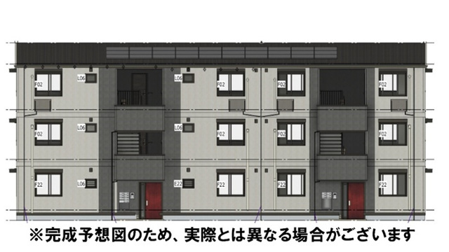 D-ROOM清水新地の外観パース