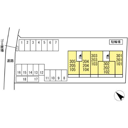 D-ROOM清水新地の区画図