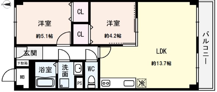 メゾン舞子ショアーの間取り