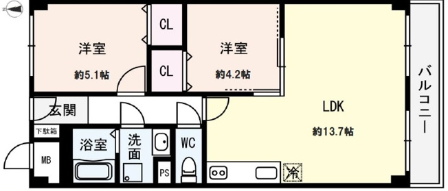 【間取り】 | メゾン舞子ショアー
