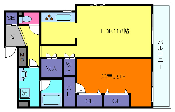 メトロポリタンの間取り