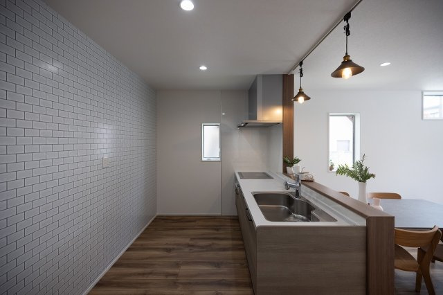 新築一戸建八代市八幡町のキッチン|きれいなキッチンです