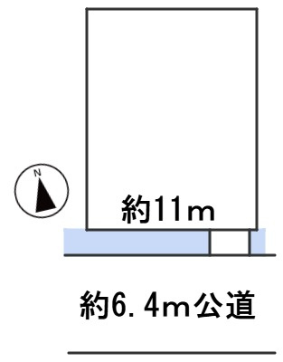 ６４３４８　岐阜市下西郷2丁目土地の区画図