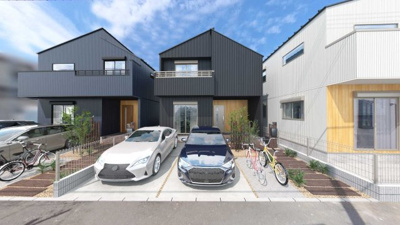 【外観パース】 | ◆茅ヶ崎市浜竹新築住宅2号棟◆