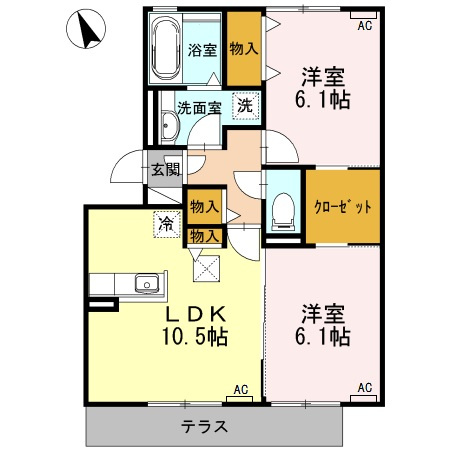 エスペランサ　A棟 の間取り