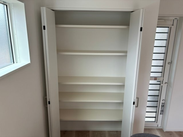 ピークス山の田中央の収納