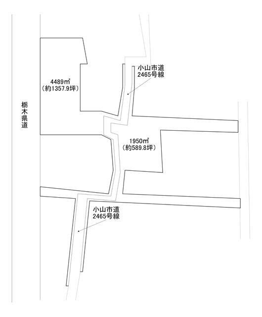 小山市梁　土地の外観