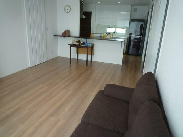 八代市沖町（八代駅）平屋建3LDKの居間・リビング