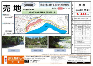 【土地図】 | 二俣尾２丁目売地
