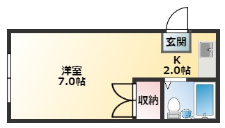 【間取り】 | 【CP対象】コーポ福田Ⅱ | 間取りです