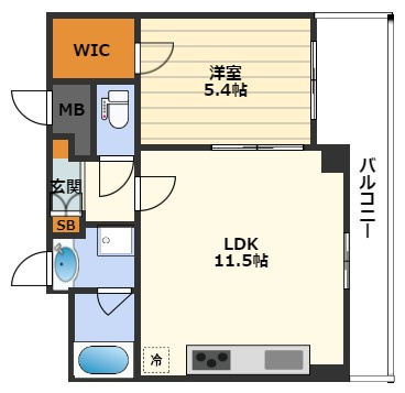 ザ・パークハビオ天満橋の間取り