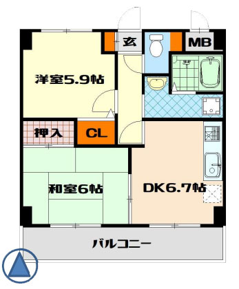 【間取り】 | グランディールシャトー