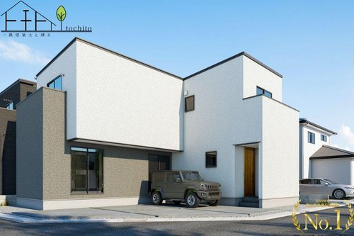 新築一戸建て　倉敷市酒津【仲介手数料無料】の外観パース