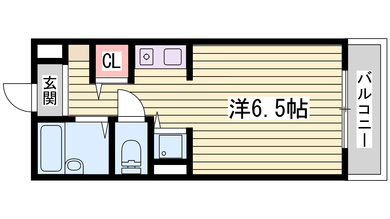 YKハイツ小久保の間取り