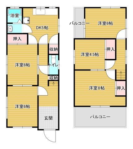 日置荘西町IKKENYAの間取り