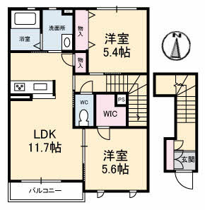 【間取り】 | シャーメゾン・パディ