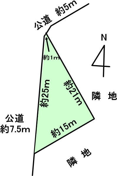 碧南市入船町５丁目の土地図