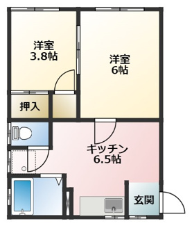 【間取り】 | プラザいとう B棟