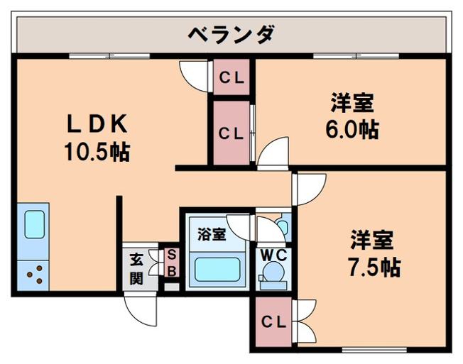 【間取り】 | メゾンドール天王寺