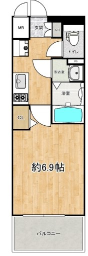MELDIA CREST OSAKA NORTHの間取り