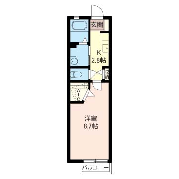 【間取り】 | グリーンネスト綱島西【SHM】 | ちょっと広めのお部屋をお探しの単身者さんにオススメ☆