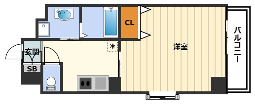 インベスト北梅田の間取り