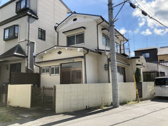 田中西高原町建築条件無し売り土地の外観|前面道路、間口ともにスッキリしています