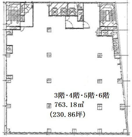 新宿区新宿５丁目の店舗一部の間取り
