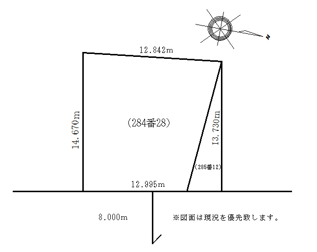 平和2条10丁目[売土地]の土地図