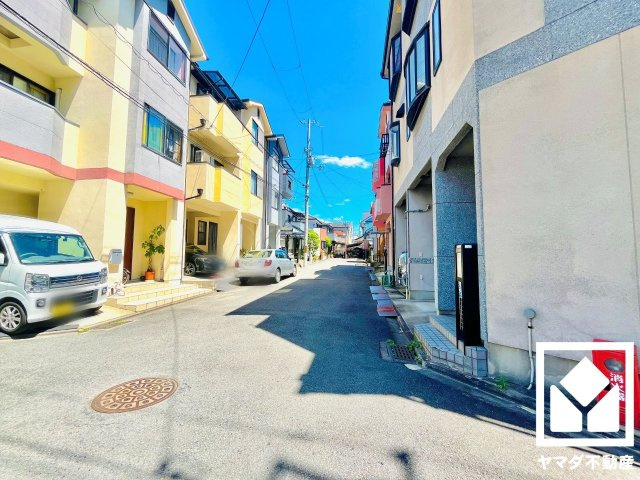 伏見区桃山町丹下　1号地の前面道路含む現地写真