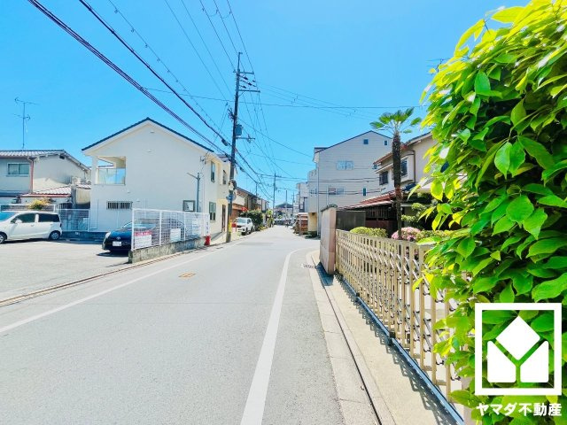 伏見区桃山町丹下　1号地の前面道路含む現地写真