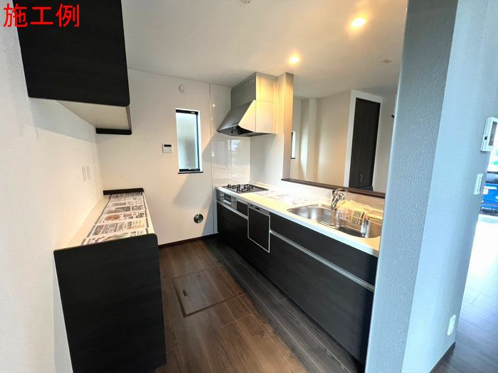 厚木市温水新築戸建て　№1のキッチン|キッチンでお料理をお楽しみください