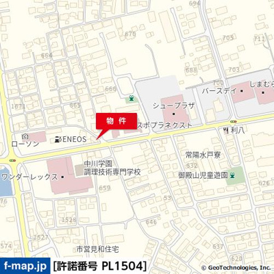 【地図】 | Ｃ－２ビル | 梅が丘通り沿い