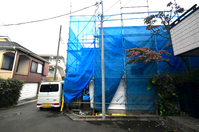 桜1丁目・新築戸建の外観|天井高さ4.0ｍの24帖大型LDK、延床面積119㎡超の4LDKです。