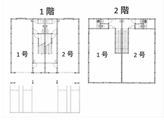 東光２丁目倉庫事務所の区画図