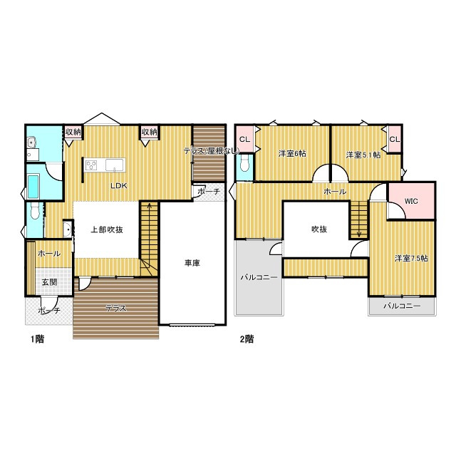 河崎分譲住宅（Clover Smart2030）の間取り