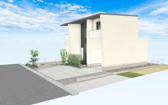 河崎分譲住宅（Clover Smart2030）の外観パース